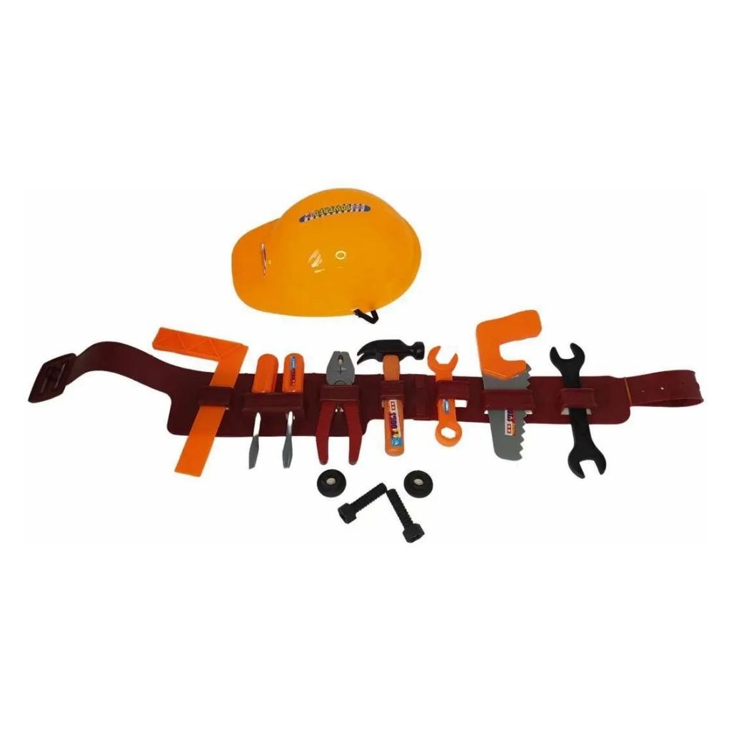 Jogo de Ferramentas Infantil Brinquedo Com Capacete E Cinto PI3481- Pica Pau