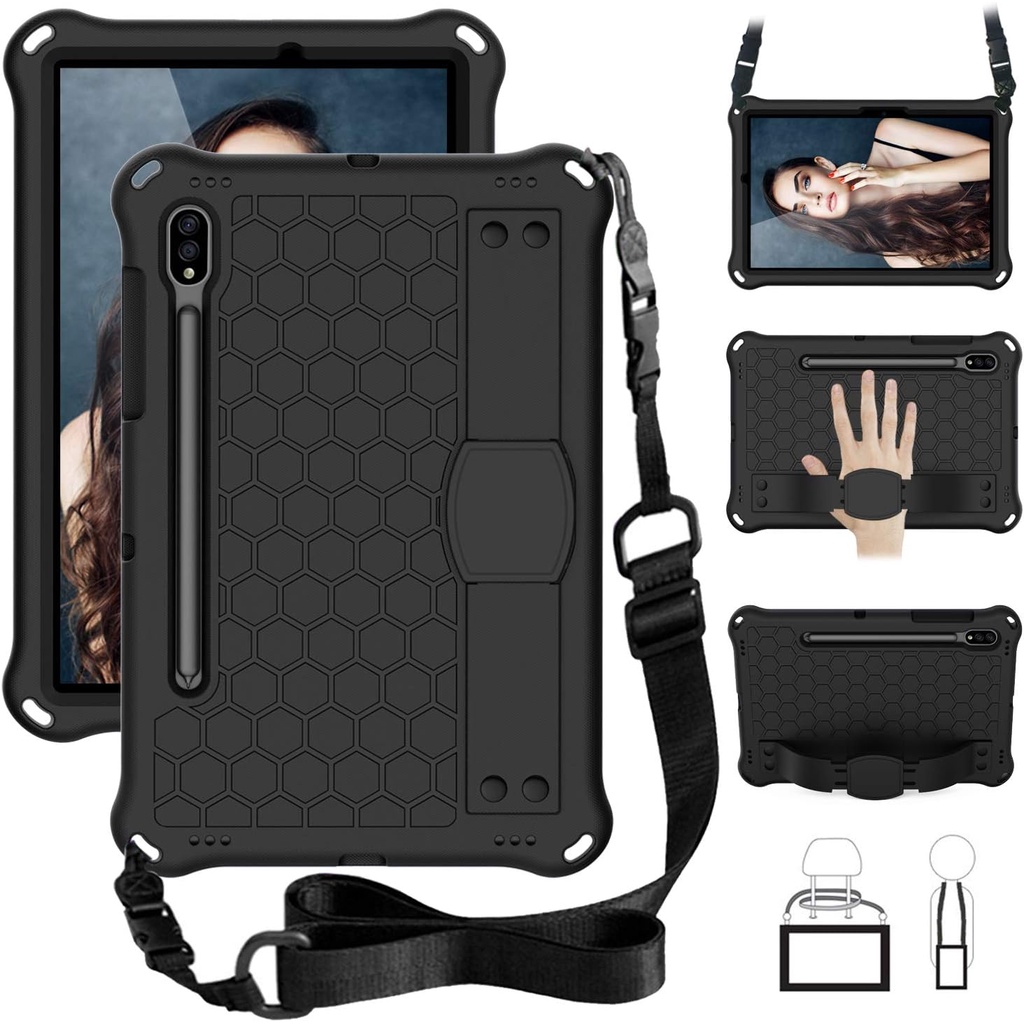 Para Galaxy Tab S9 11 Polegadas 2023 Estojo Com Alça De Ombro , EVA + PC Durável À Prova De Choque Samsung S8/S7 , A8 , A7 Lite , S6 A 8.0 10.1