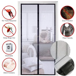 Tela Mosquiteiro Porta Com Fecho Magnética Contra Zika Dengue 190x100 em Oferta na Shopee