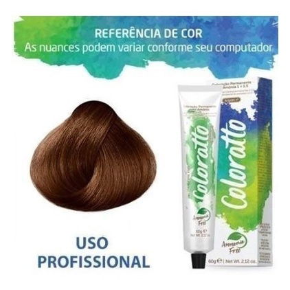 Tonalizante Coloratto 7.4 - Louro Cobre 60g - Beauty