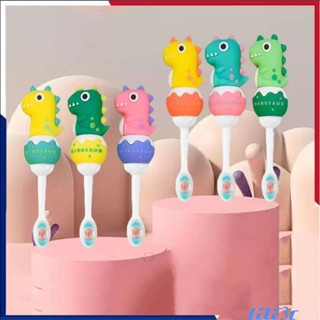 Desenho Animado Escova De Dentes Baby Dinossauro Fofo Cerdas Suaves Kids Training Toobrush Crianças Limpeza Oral
