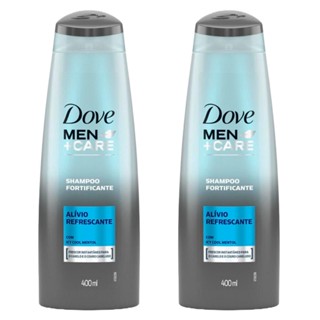 Kit 2 Shampoos Dove Men+Care Alívio Refrescante 400ml