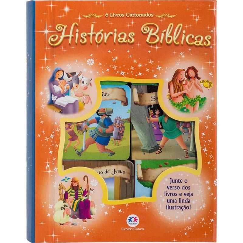 Box com 6 Minilivros Histórias Bíblicas | Ciranda Cultural em Oferta na Shopee