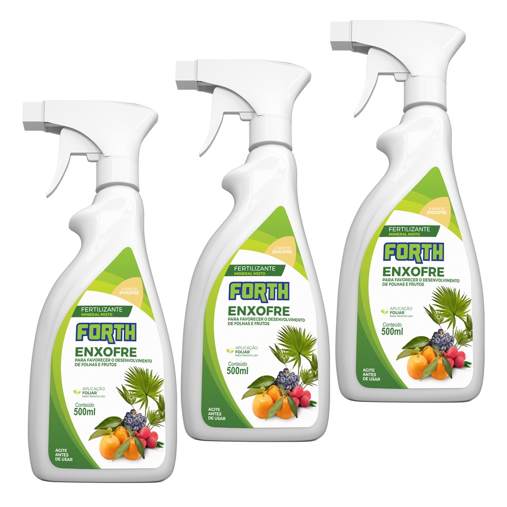 3 Forth Enxofre Líquido Pronto para Uso - 500 mL em Oferta na Shopee
