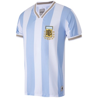 Camisa Argentina Retrô 1987 Maradona Masculina Oficial em Oferta na Shopee