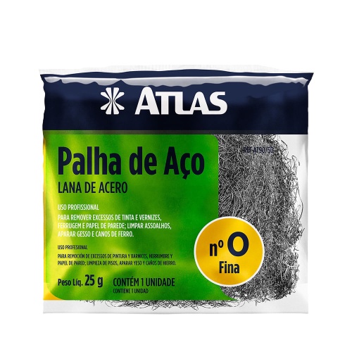 Palha De Aço Fina Numero 0 - Atlas