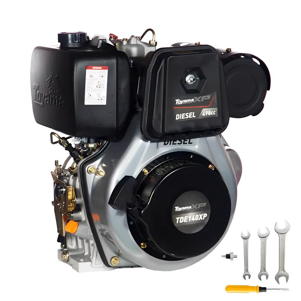 Motor Diesel 13,5 HP Manual Retrátil 498 cc TDE140XP 019-071 TOYAMA em Oferta na Shopee