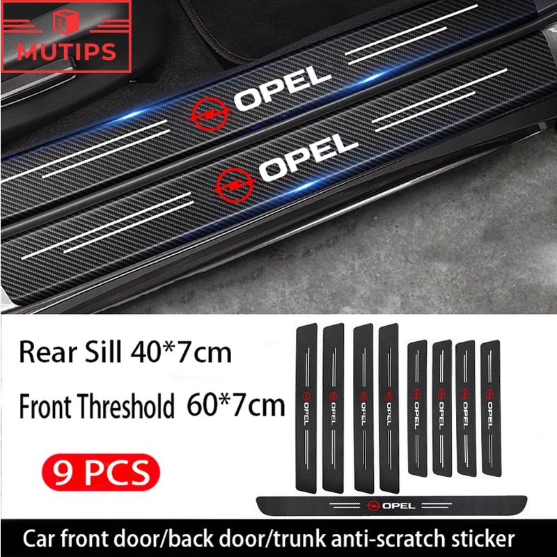 Opel 9Pcs Autocolantes Para Portas De Automóveis Antiderrapantes Resistentes A Arranhões g H J K Insignia Vivaro Zafira Corsa Vectra Astra Mokka