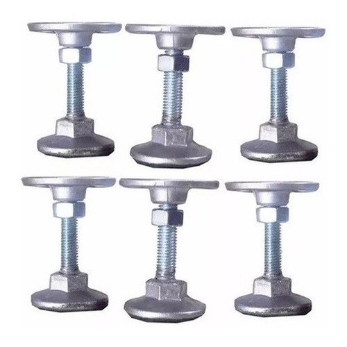 6 Pés Niveladores Para Mesa De Bilhar Sinuca Snooker