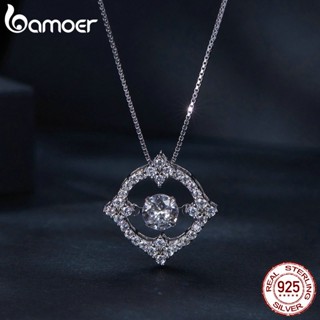 Bamoer 925 Prata Esterlina 45cm De Comprimento 0,5 Quilate Colar Moissanita Diamante-100 % Detector Passar Jóias De Casamento