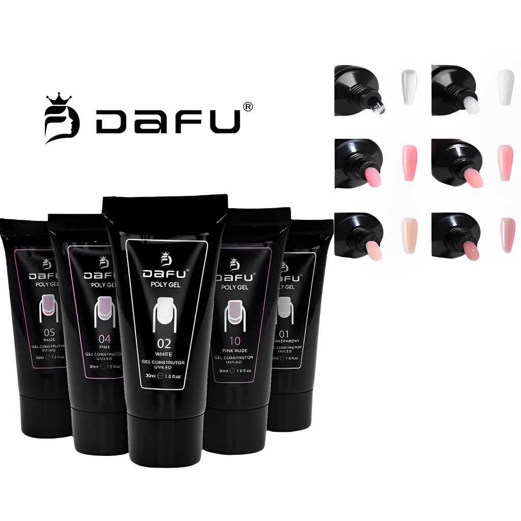 Polygel Unhas Dafu 30 Ml Uv/Led alongamentos