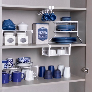 Organizador de Armário de Cozinha kit com 5 Organizadores em Oferta na Shopee