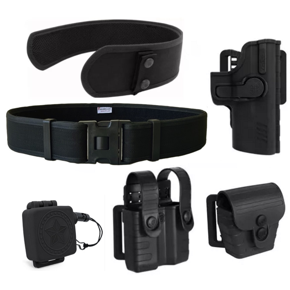 Coldre Pro Sr + Acessórios Bélica + Cinto e Protetor Lombar