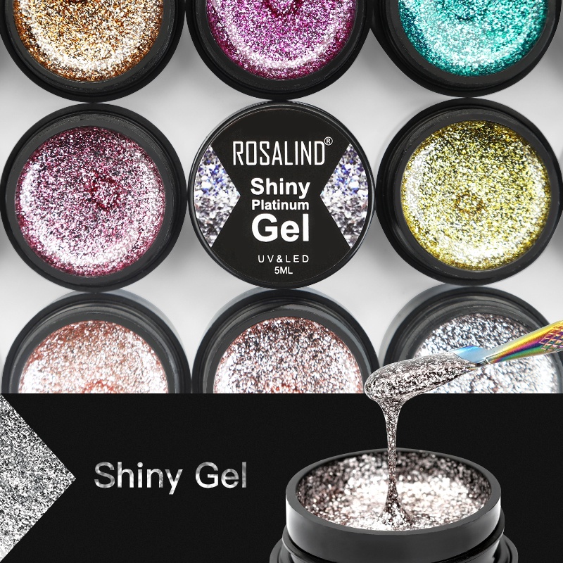 Conjunto De Esmalte Em Gel Brilhante Platinado Arte Para Unhas Gel Lak Cores UV Base Superior Primer Vernizes Híbridos
