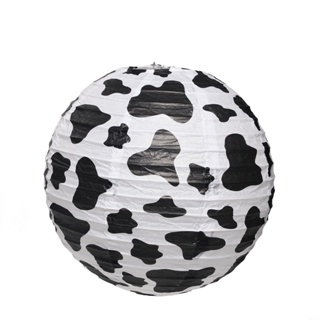 Lanterna de Papel Vaquinha 20cm Festa Fazendinha - 01 unidade - Cromus - Rizzo Festas em Oferta na Shopee