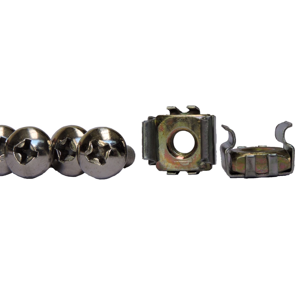 KIT - 50 Peças Parafuso M5 e Porca Gaiola Bicromatizada - 50ACR0001