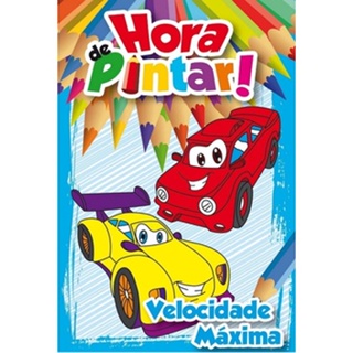 Livro Para Colorir Infantil Hora De Pintar Velocidade Máxima em Oferta na Shopee