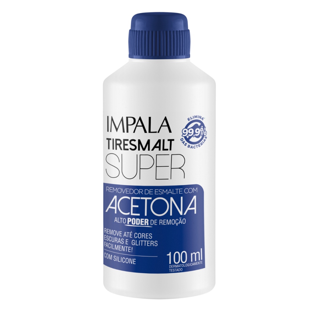 Removedor De Esmalte Com Acetona Tiresmalt Super 100ml