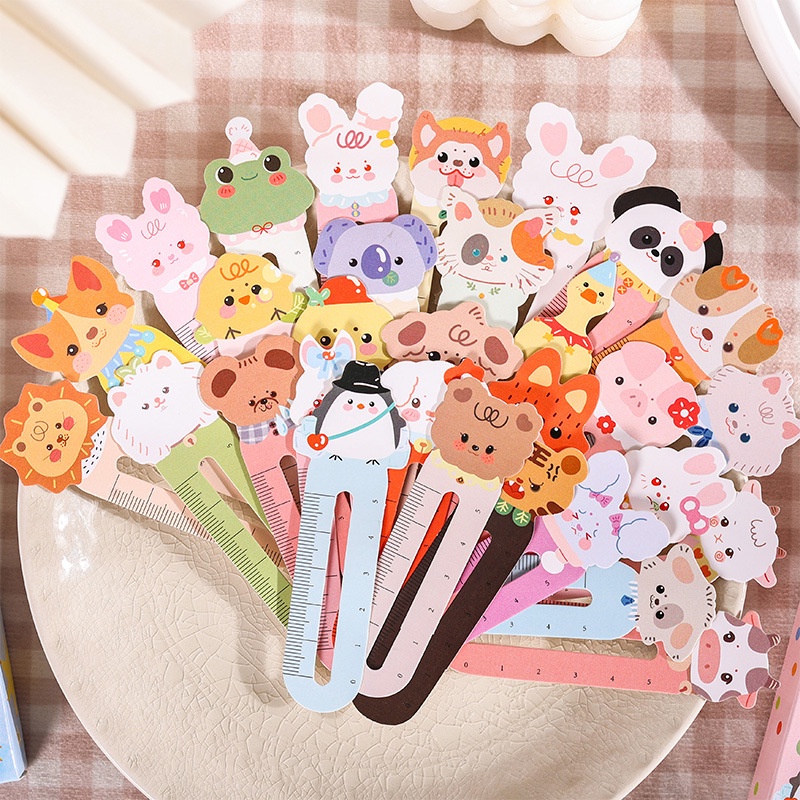 30 Bookmarks Bonitos Bookmarks Cartoon Papel de Animais Régua Bookmarks Graduação Presentes Régua Criativa Bookmark Card Pequenos Presentes