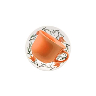 Jogo De 6 Xícaras Grandes 200 Ml Com Pires Donna Lírios em Oferta na Shopee