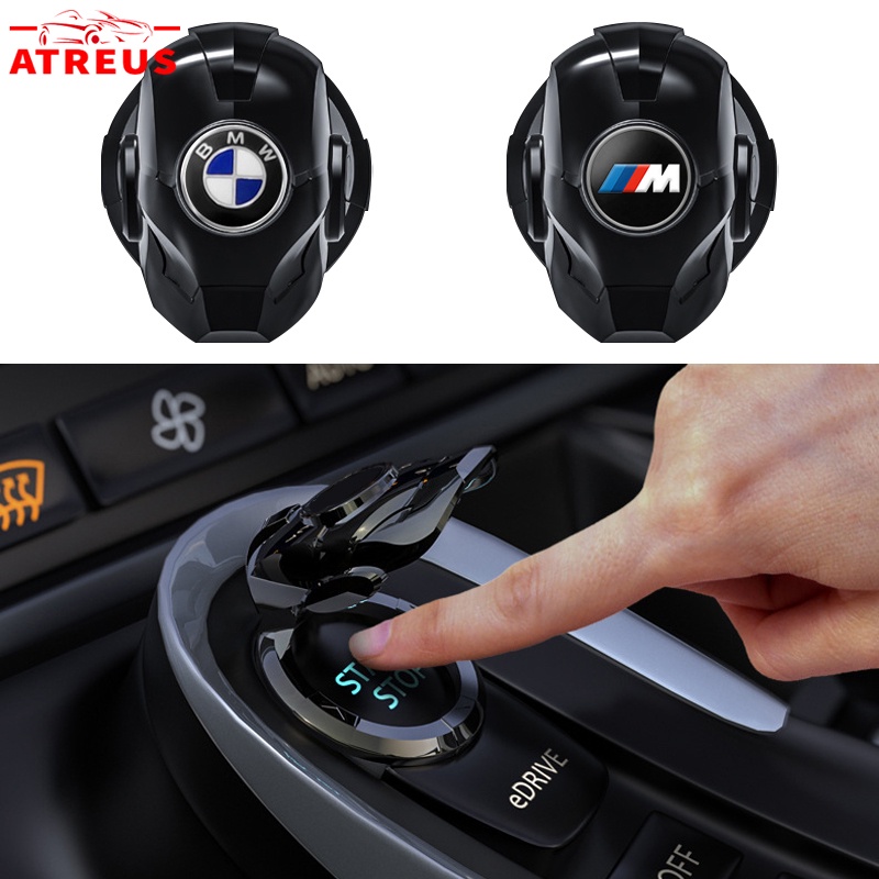 Para BMW Interruptor De Ignição Do Carro Motor Botão De Parada Tampa Protetora Acessórios interiores do carro Para BMW F30 E36 Bmw 320i F30 X1 E46 E90