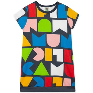 Vestido Moletom Infantil Menina Manga Curta Mundo Ripilica