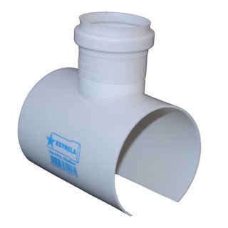 Te Redução Para Esgoto Liga Facil 100 X 50mm 2 Polegadas