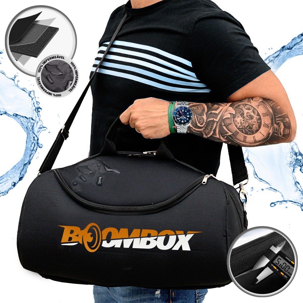 Case Capa Bolsa P/ Jbl Boombox 3 Estampa Premium Acolchoada Reforçada com Alça Ajustável e Bolso