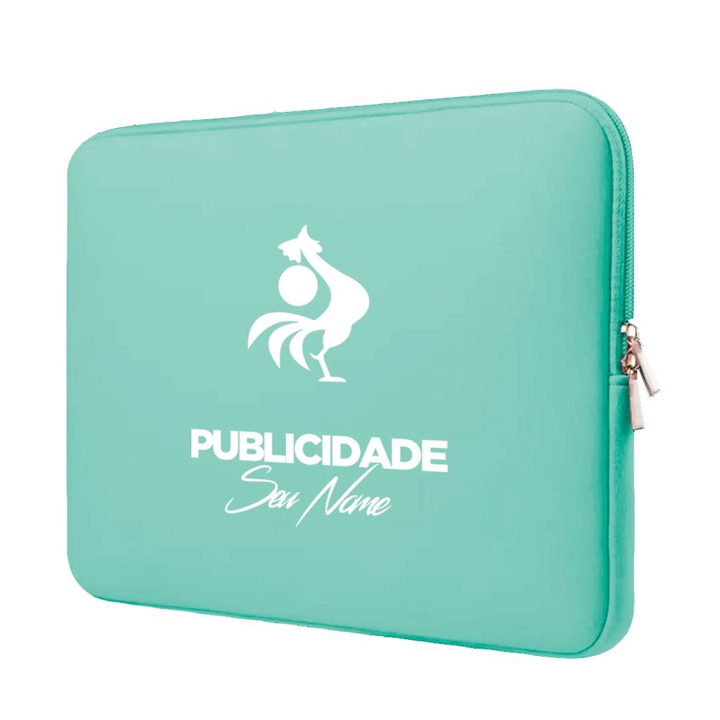 Capa Case Pasta Maleta Notebook Macbook Personalizada Neoprene 15.6/14.1/13.3/12.1/11.6/17.3/10.1  Publicidade 1