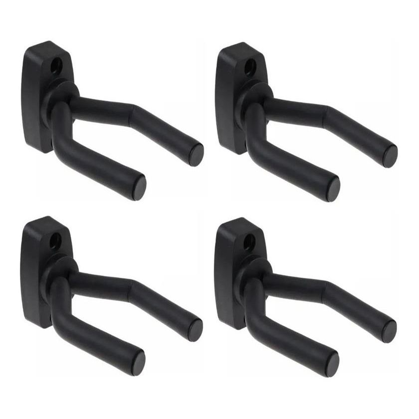 Kit 4 Suporte De Parede Para Violao Guitarra Baixo Ukulele
