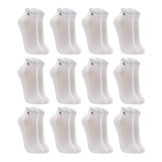 Kit 12 Pares Meias Lupo Cano Curto Algodão 3225 - Branco