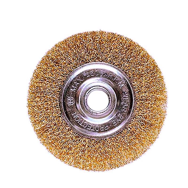 Escova De Aço Circular Ondulada 150mm - 22,2mm Esmeril Tira Ferrugem Limpeza Pesada Ferro Metal - Home & Living