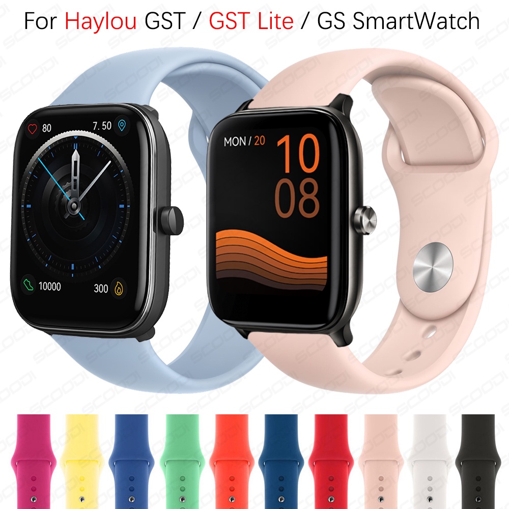 Bracelete De Silicone Para Relógio Haylou Smart Watch 2 Pro LS02/GST Lite/GS bands