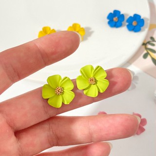 Dincior Girl New Coreano Novos Pinos De Flores De Pétalas Bloom Floral Brincos Para Mulheres