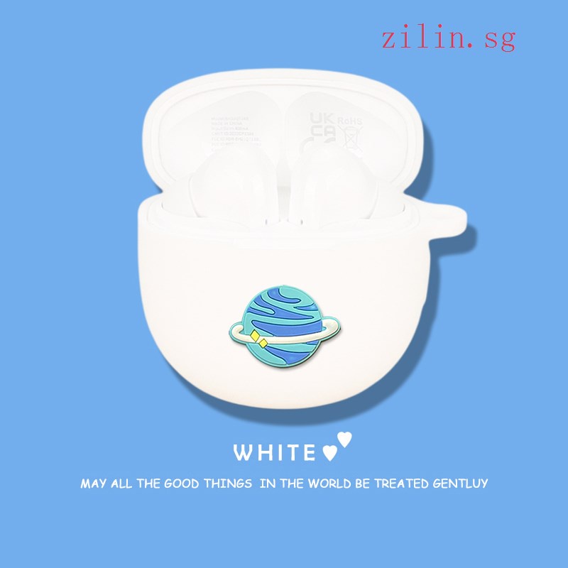 Adequado para QCY T18 MeloBuds Caixa protetora para fones de ouvido T18 MeloBuds Caixa protetora para fones de ouvido Bluetooth QCY T18 MeloBuds Caixa protetora para fones de ouvido Caixa protetora de Silicone resistente a choques