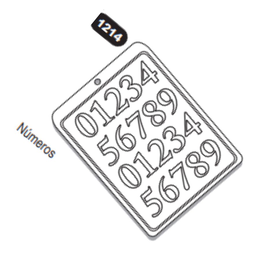 Forma de Acetato Números Mod.1214  Crystal Rizzo Confeitaria em Oferta na Shopee