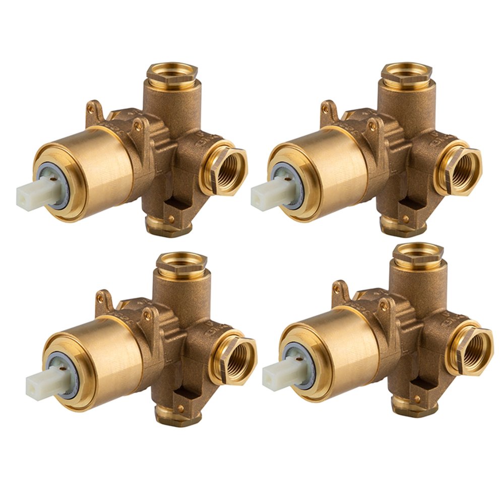 Kit Misturador Base Monocomando Banheira/Chuveiro Alta Pressão 1/2 e 3/4 Docol Com 4 Peças