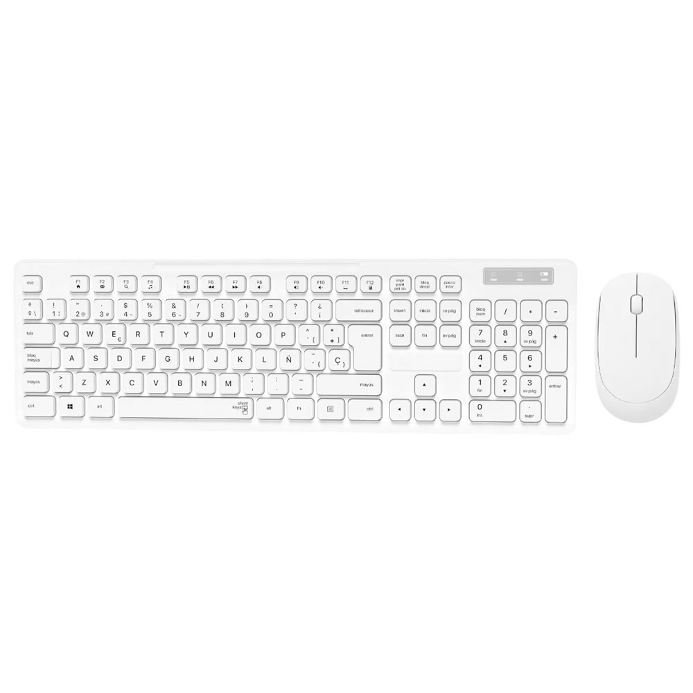 Kit Teclado e Mouse sem Fio Computador Notebook Brazilpc Bpc-5269/3w289