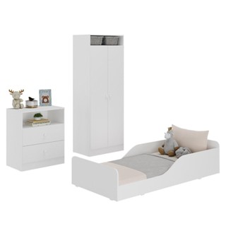 Quarto Infantil Completo Com Colchão Incluso Liz Multimóveis Branco