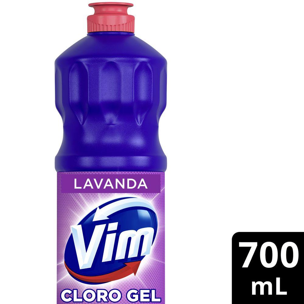 Desinfetante Vim Multiuso Cloro Gel Lavanda 700ml em Oferta na Shopee