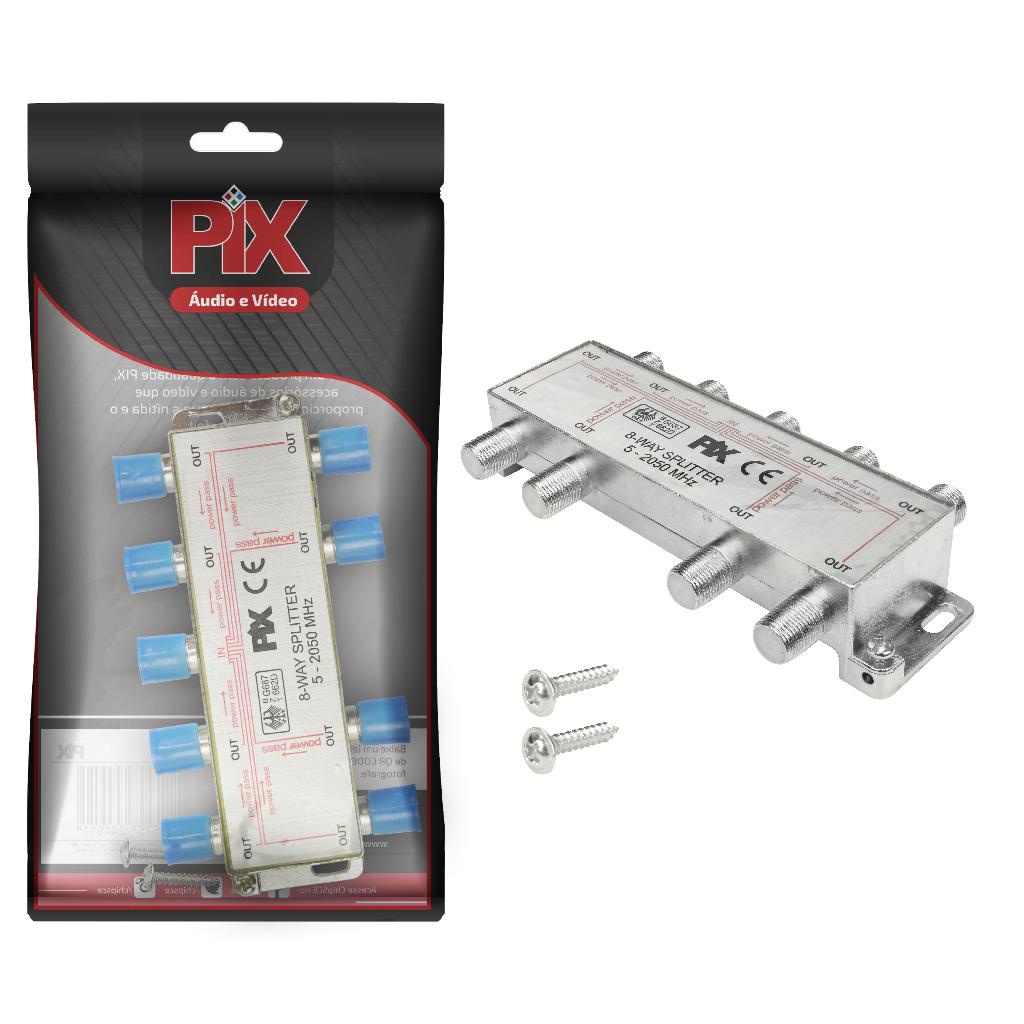 Divisor De Sinal Alta 5-2050mhz 1x8 Antenas Coletiva