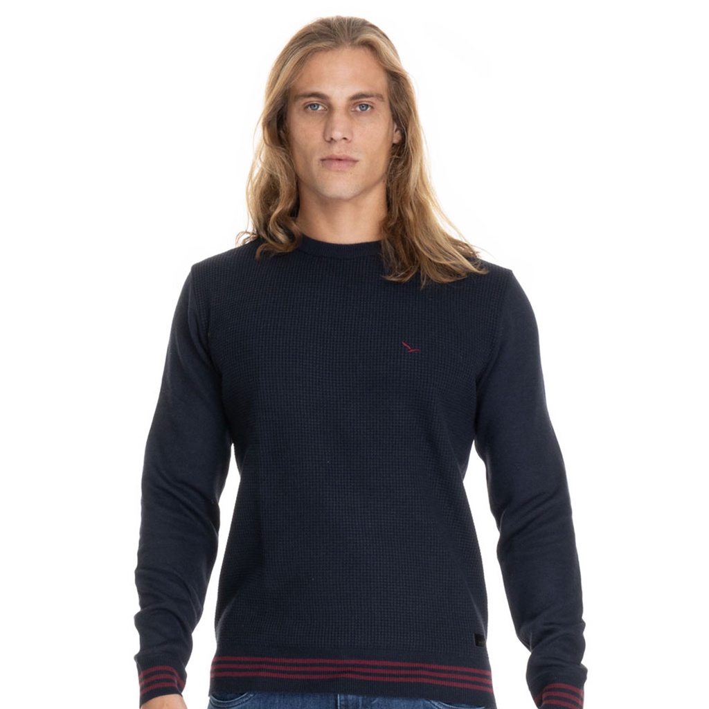 Suéter Masculino Bordado Gola Careca Yacht Master 390013C
