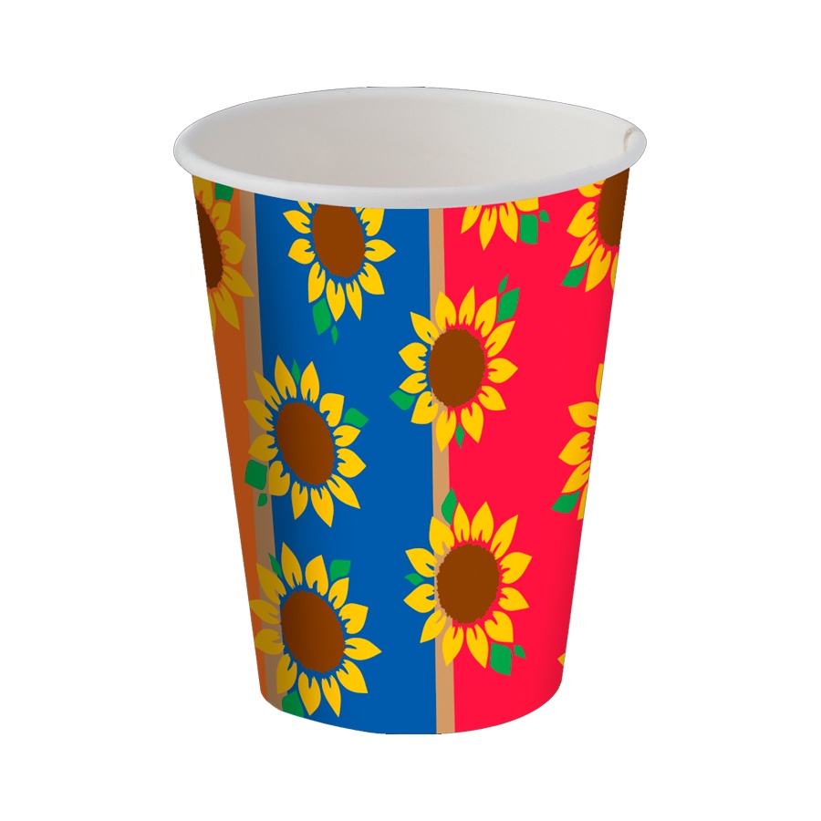 Copo de Papel Decorado Festa Junina Sertão - 200ml - 8 unidades - Festcolor - Rizzo - Home & Living