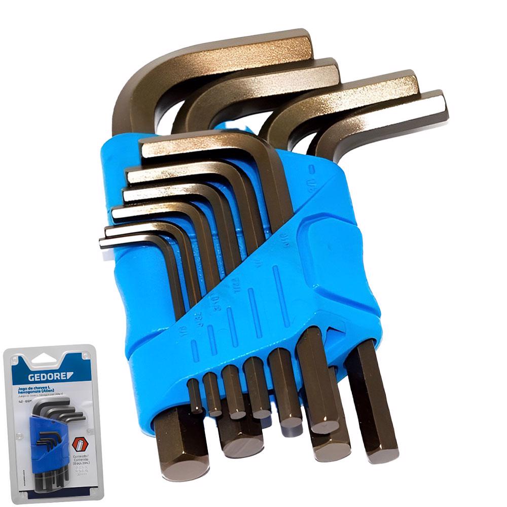 Jogo de Chave L Hexagonal 2 a 8 mm com 07 Pçs 012101 GEDORE em Oferta na Shopee