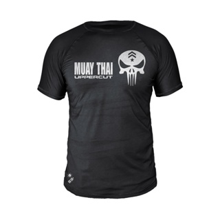 Camiseta Muay Thai Caveira Justiceiro Dry Fit UV - Preta em Oferta na Shopee