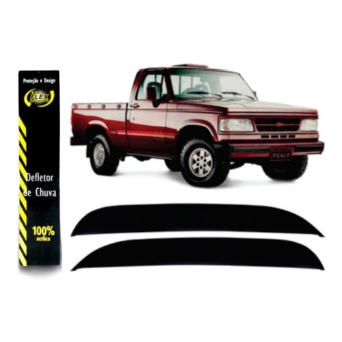 Defletor Calha de Chuva D-20 1985 a 1997 2 Portas Ecoflex em Oferta na Shopee