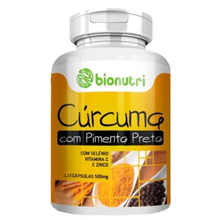 Cúrcuma com Pimenta Preta 120 Caps 500mg - Bionutri