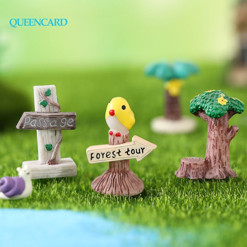 Mini Sinal De Boas Vindas Figuras De Estaca Suculentas Sinaléticas Fada Jardim Miniatura Bonsai Micro Landscape Doll