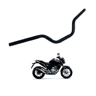 Guidão De Moto Cb Twister 250 2014 A 2020 Preto Com Furo Pesinho Acessório em Oferta na Shopee