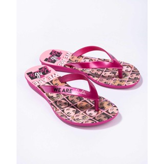 Chinelo de dedo Infantil Grendene Kids Barbie Faces